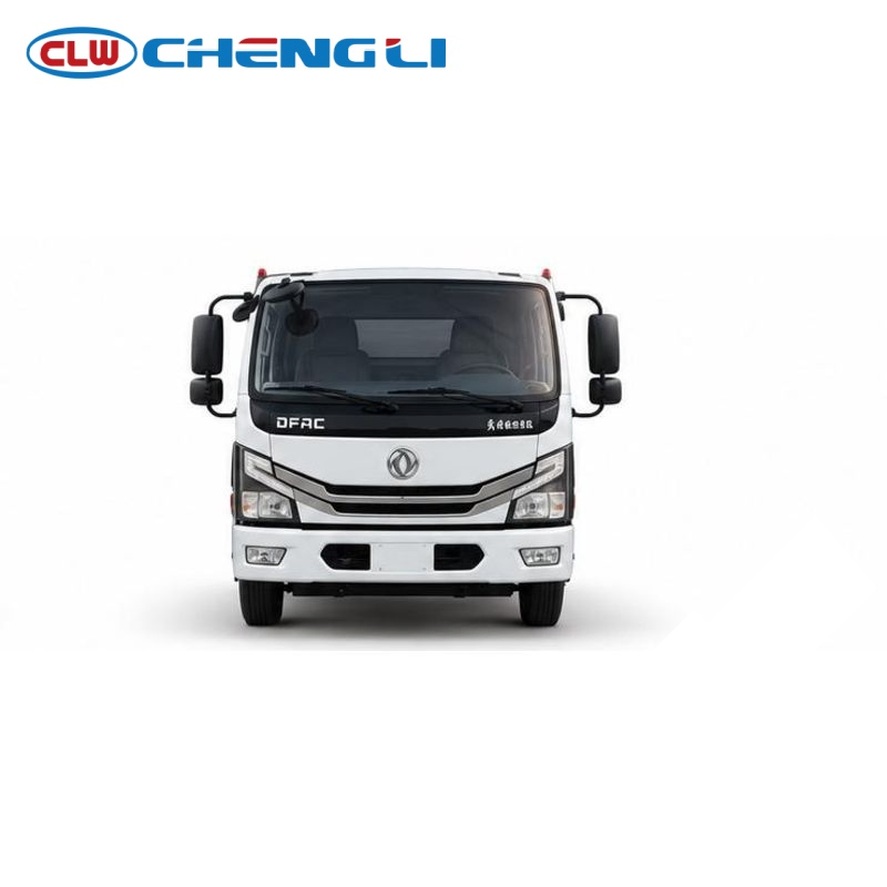 Compact Road Sweeper Truck — front view