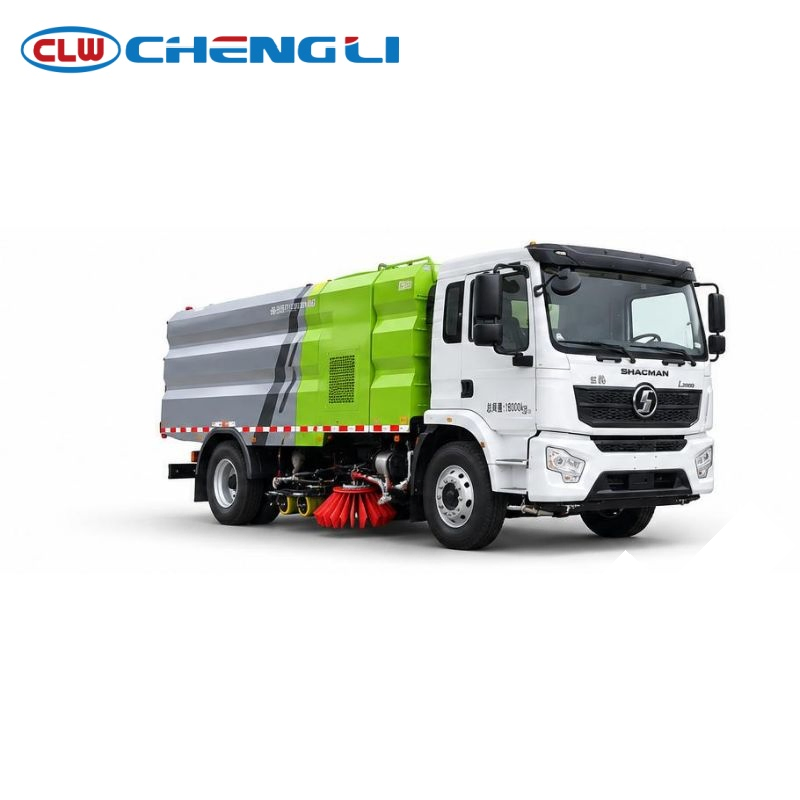 Single-Engine Road Sweeper Truck — front-side view