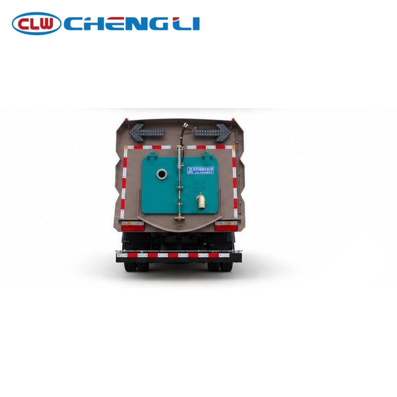 Compact Road Sweeper Truck — rear view