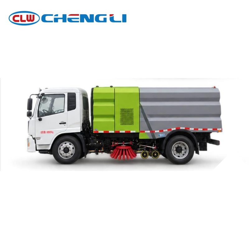 High-Pressure Road Sweeper Truck — side view