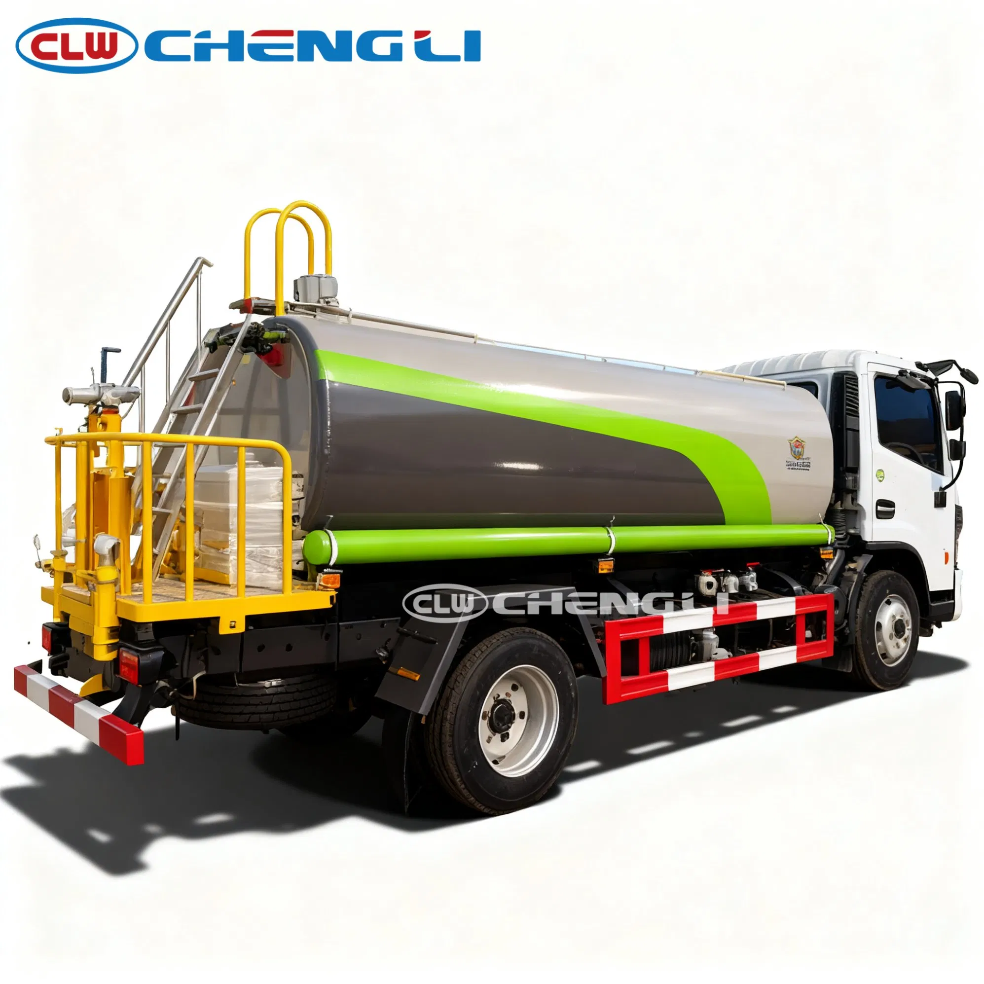 9,000L 4×2 Water Tank Truck — rear-side view