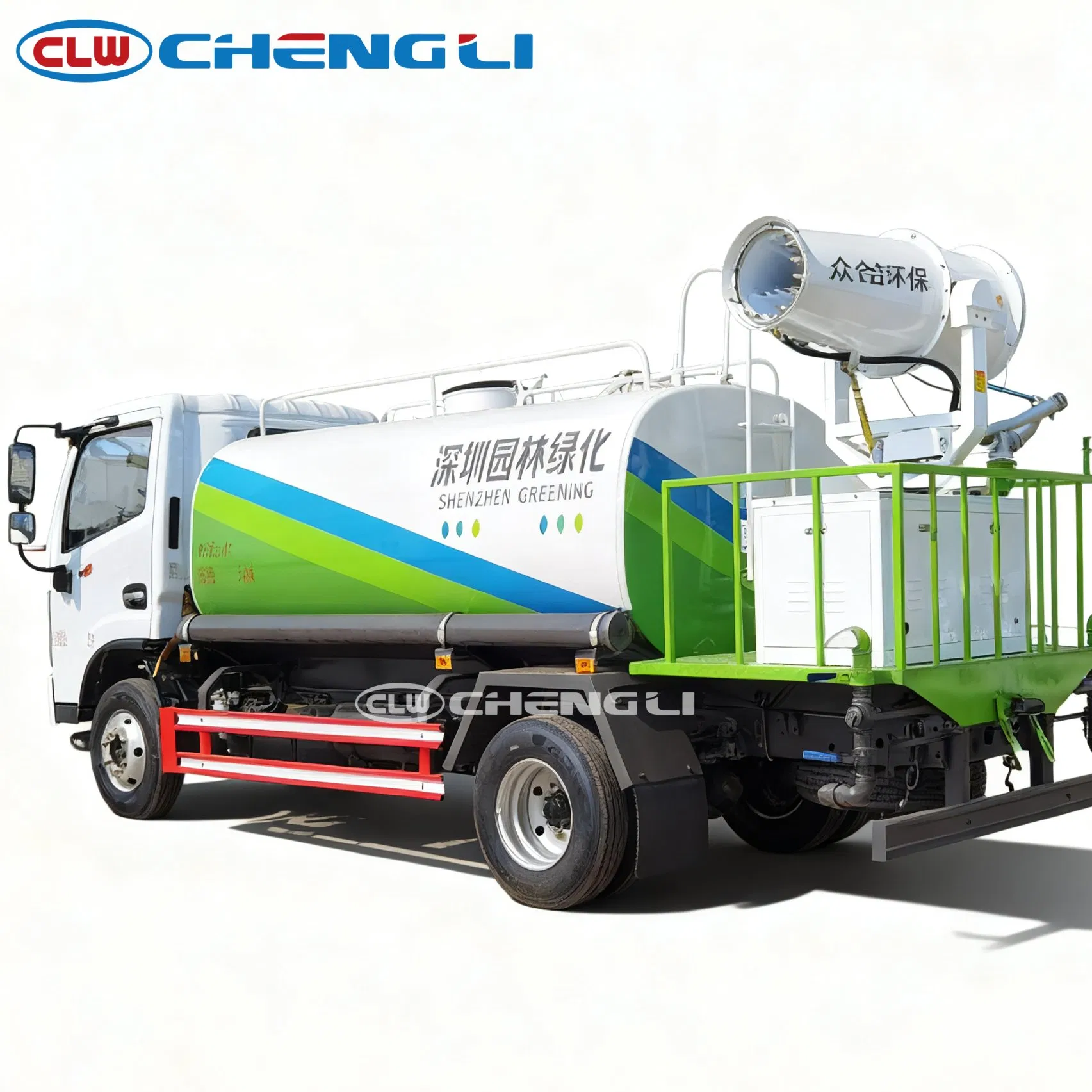 5,000L Water Tank Truck — rear-side view