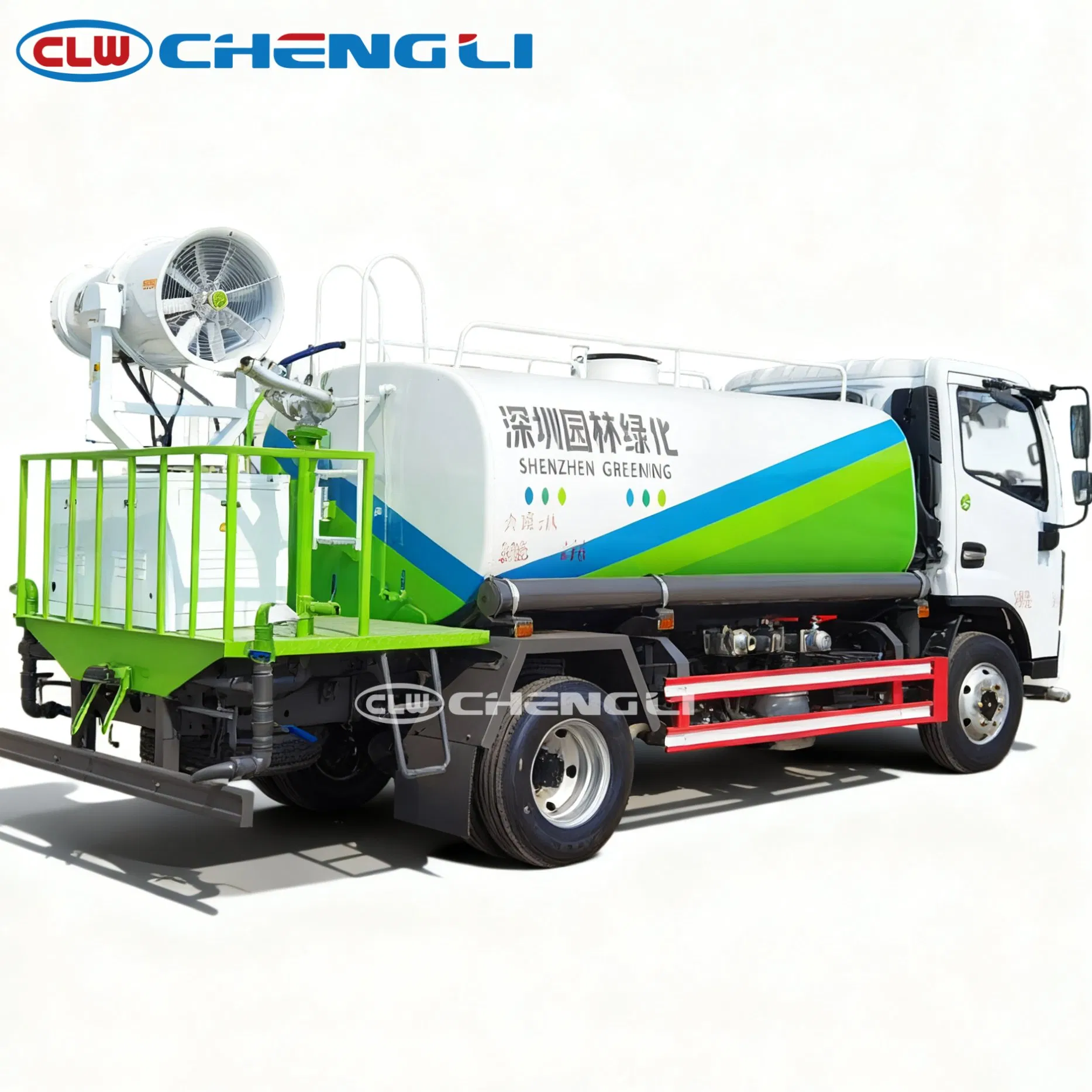 5,000L Water Tank Truck — rear-side view