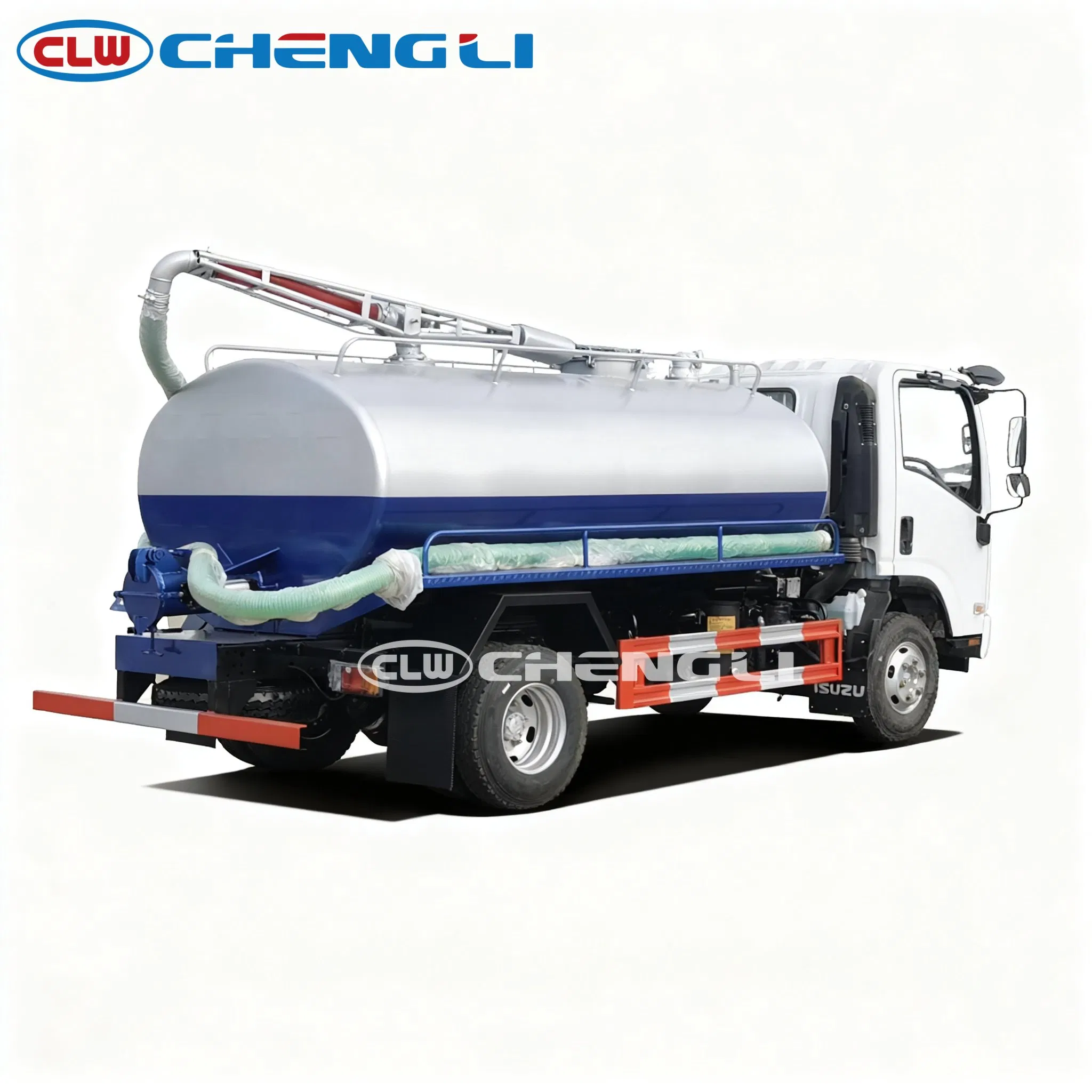 4x2 vacuum truck, rear-right view