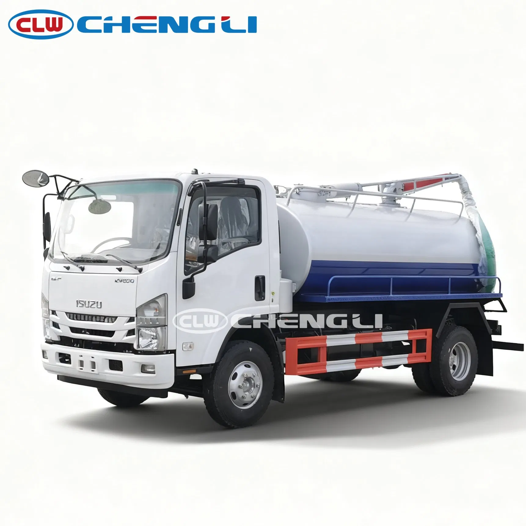 4x2 vacuum truck, front-left view