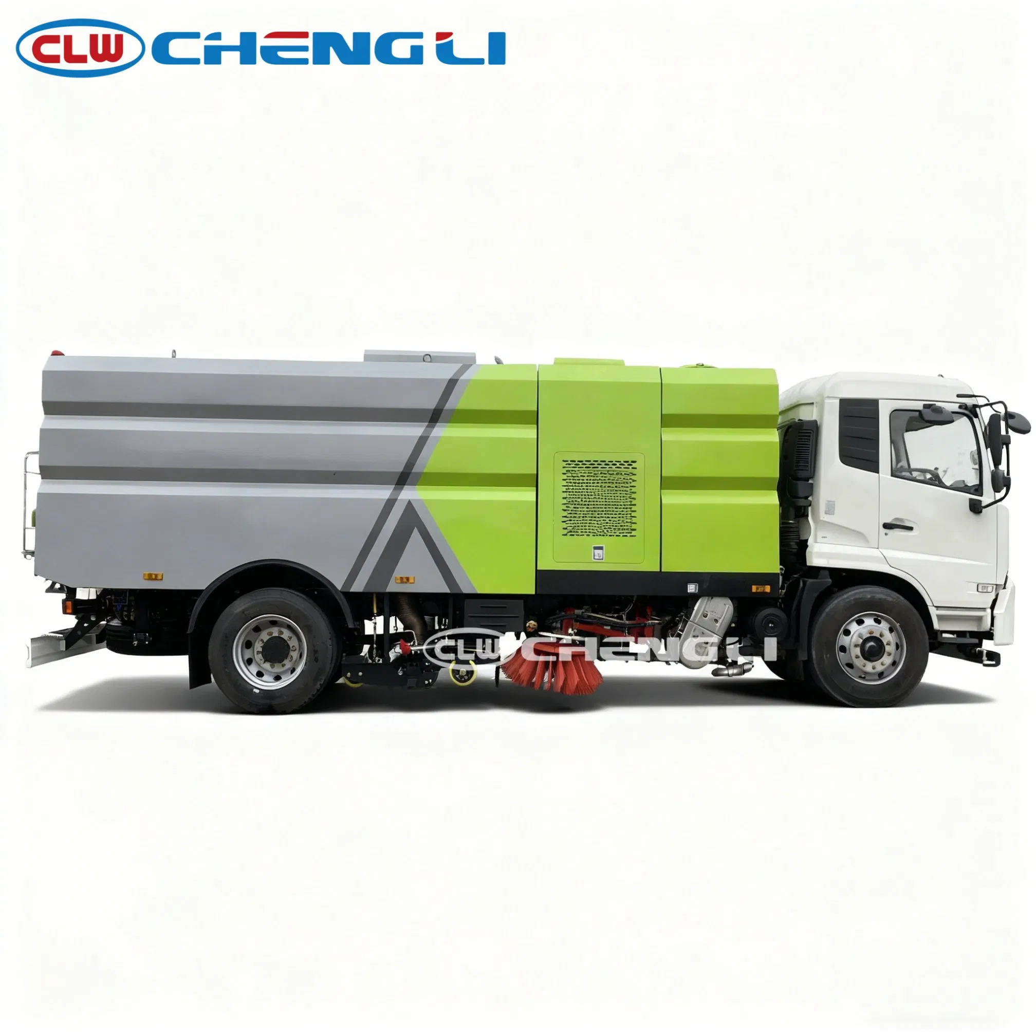 4x2 road sweeper truck, right-side view